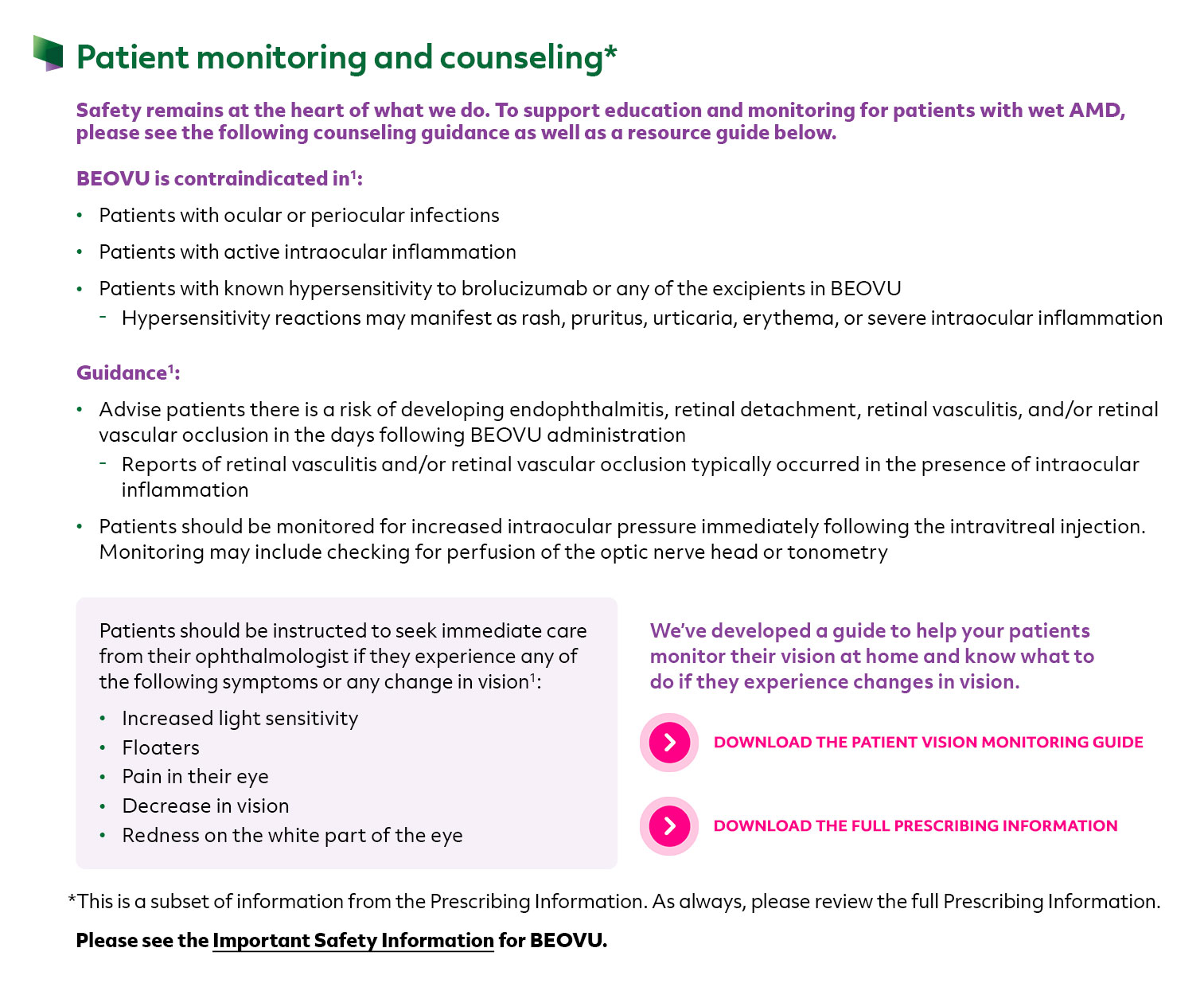 Patient Monitoring and counseling graphic